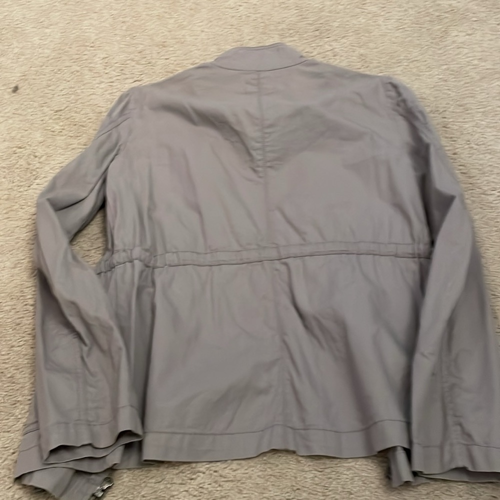 Loft Gray Utility Jacket Lightweight Size Xs - image 2